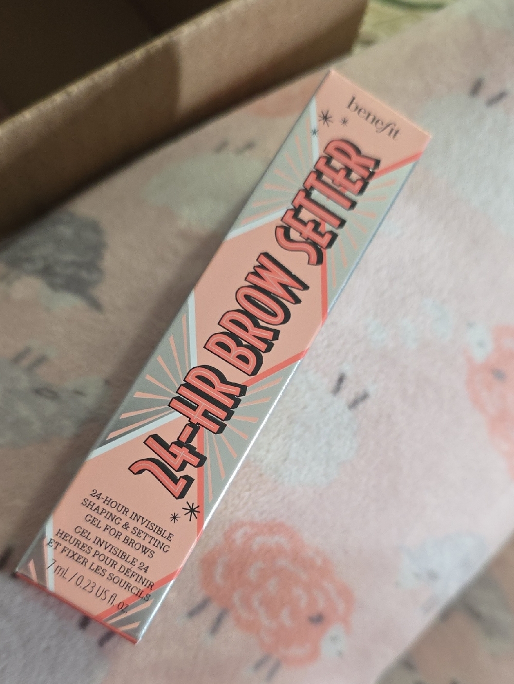 Benefit 24-HR Brow Setter in Peach and Silver Box